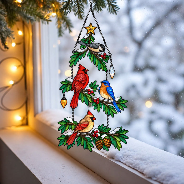 Christmas is coming Holographic Suncatcher