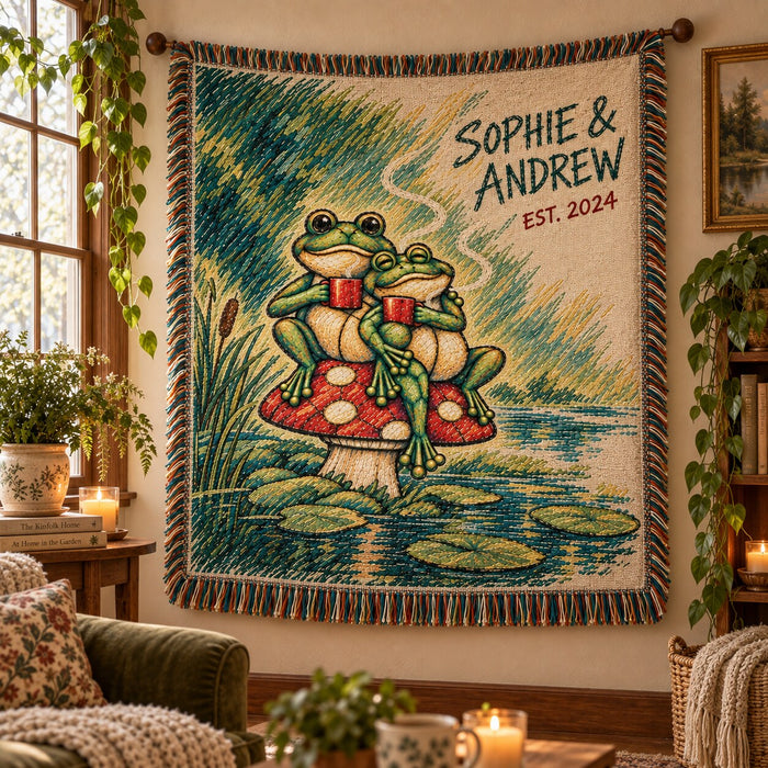 Coffee for Two Woven blanket