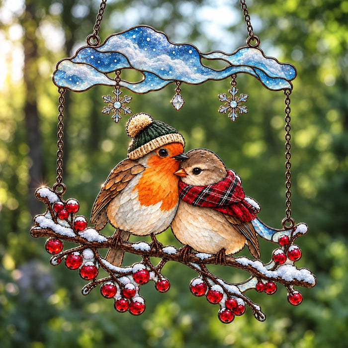 Christmas is coming Holographic Suncatcher