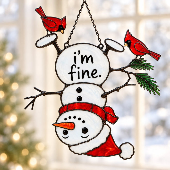 Christmas is coming Holographic Suncatcher