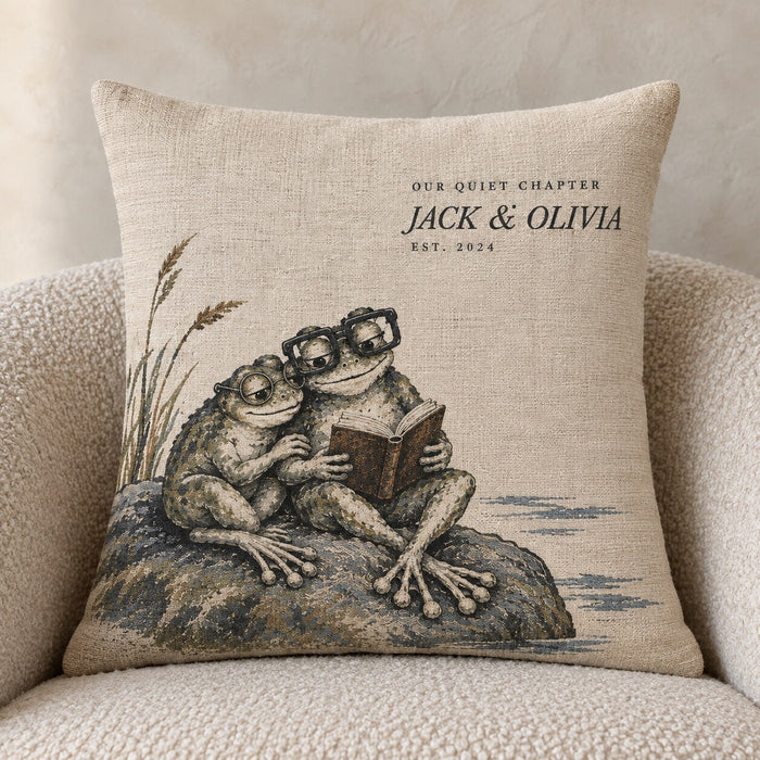 Our Quiet Chapter Woven pillow