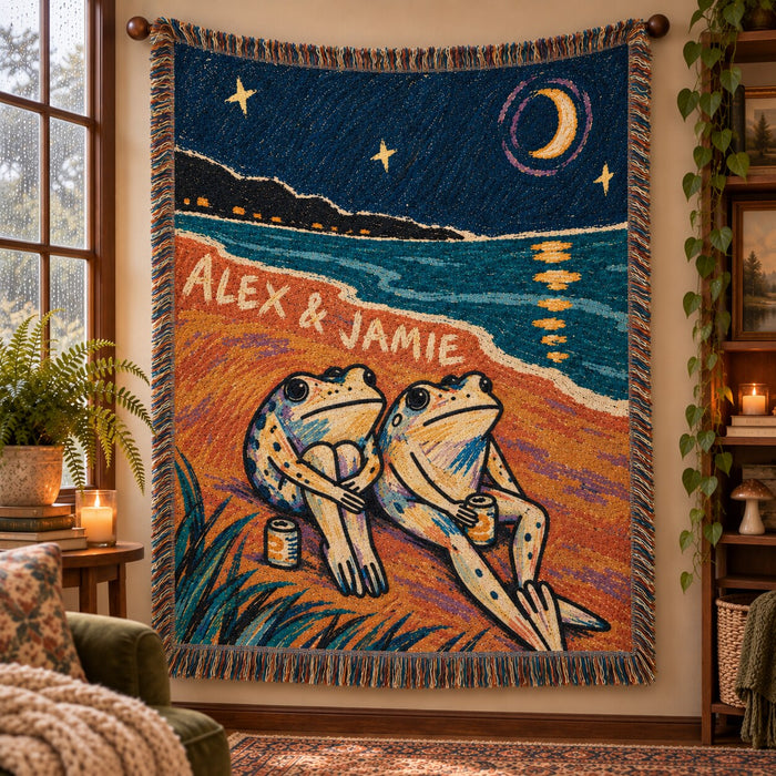 Past Midnight Woven blanket