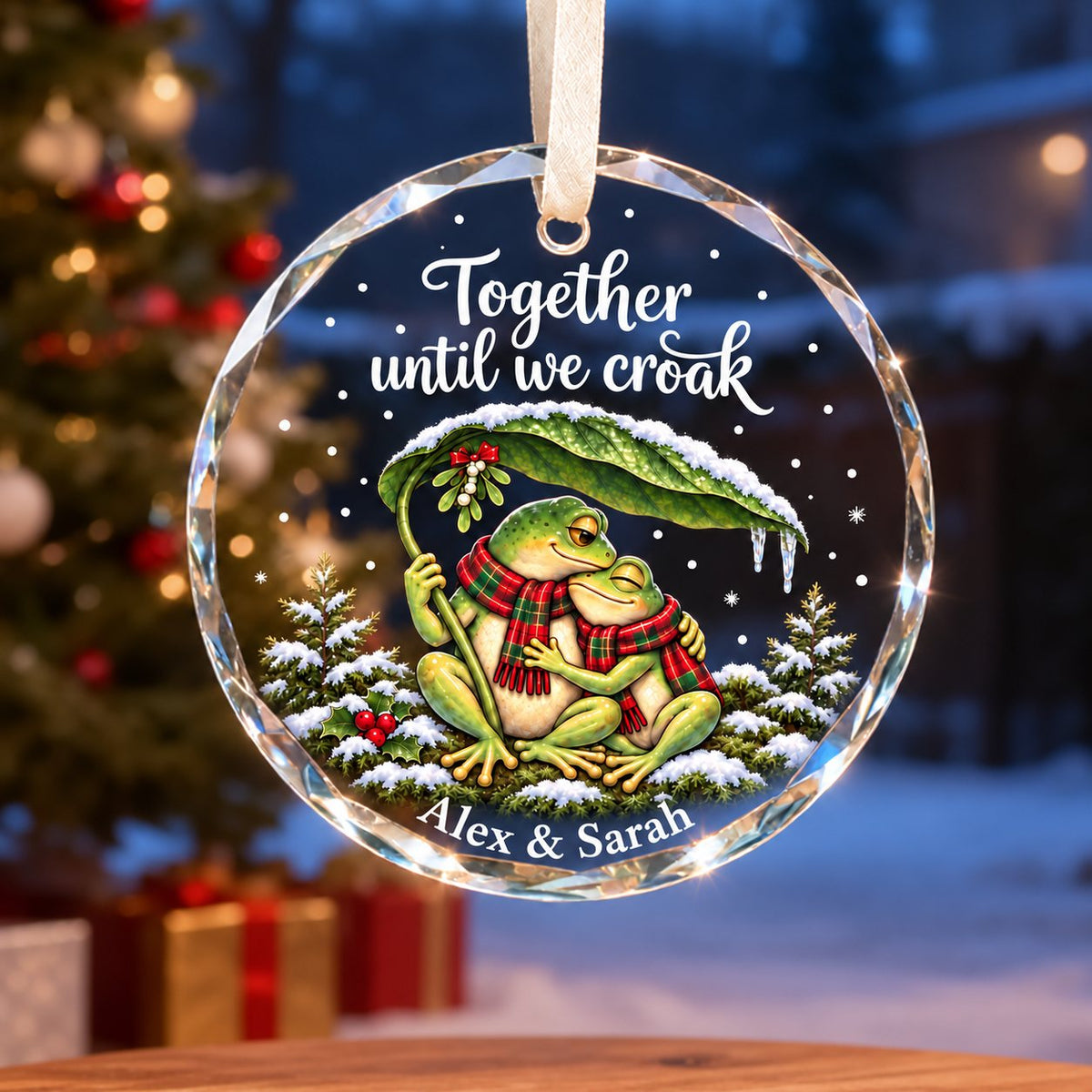 For the tree, in pairs.