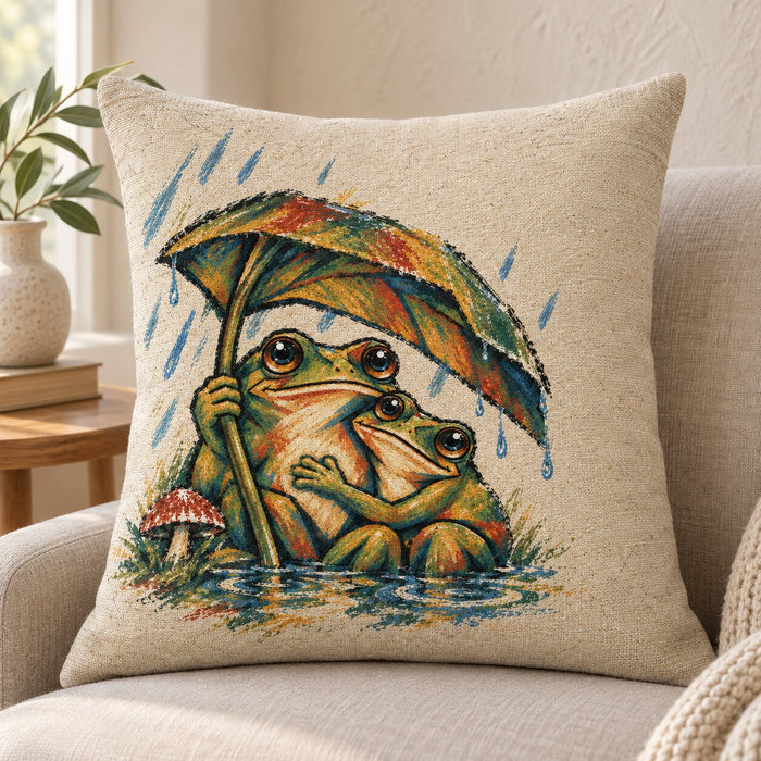 Until We Croak Woven pillow