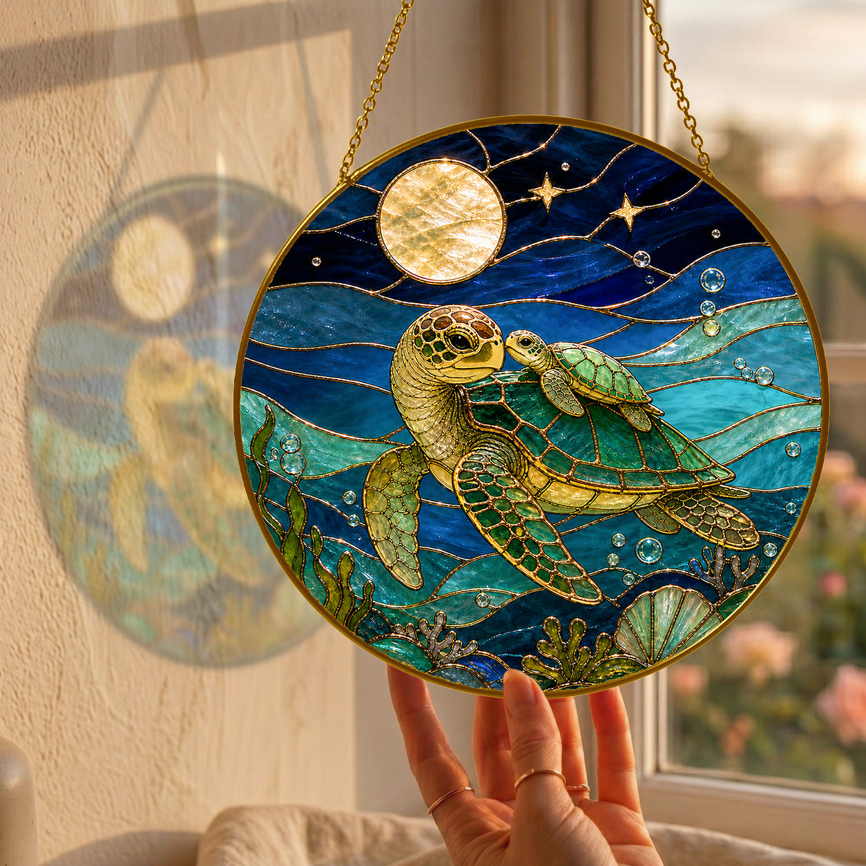 Stained Glass - Sea Turtle - Ads