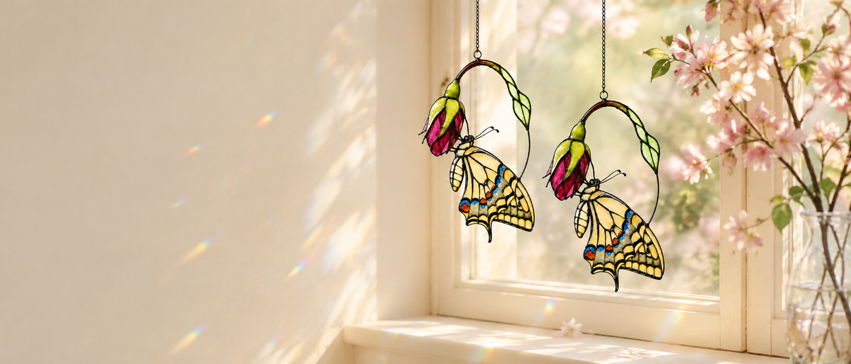 Holographic Suncatcher - Butterfly’s Pause
