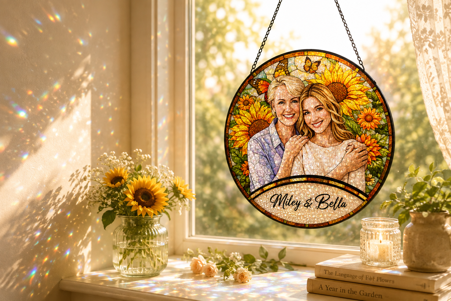 Custom Photo suncatcher