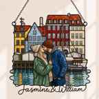 Custom Couple Photo Acrylic Suncatcher
