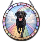 Personalized Pet Memorial Suncatcher – Rainbow Bridge Photo