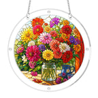 Summer Floral Bouquet Acrylic Puzzle Suncatcher