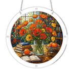 Golden Poppy Acrylic Puzzle Suncatcher