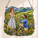 Custom Couple Photo Acrylic Suncatcher