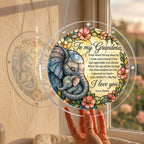 Personalized Grandma Elephant Acrylic Puzzle Suncatcher