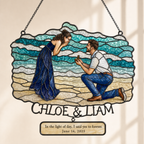 Custom Couple Photo Acrylic Suncatcher