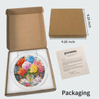 Rainbow Hydrangea Acrylic Puzzle Suncatcher
