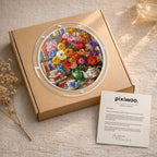 Ranunculus Floral Teatime Acrylic Puzzle Suncatcher