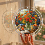 Golden Poppy Acrylic Puzzle Suncatcher
