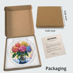 Blushing Hydrangea Acrylic Puzzle Suncatcher