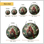 Cardinal Couple & Nest Stained Glass Suncatcher