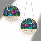 Personalized Grandma Hummingbird Acrylic Puzzle Suncatcher