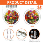 Summer Floral Bouquet Acrylic Puzzle Suncatcher
