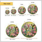 Hummingbird Floral Stained Glass Suncatcher