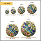 Dragonfly Floral Stained Glass Suncatcher