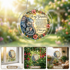 Personalized Grandma Elephant Acrylic Puzzle Suncatcher