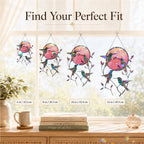 Hummingbird Pink Moon Holographic Acrylic Suncatcher