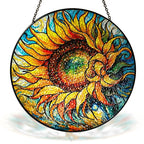 Sunflower Stained Glass Suncatcher