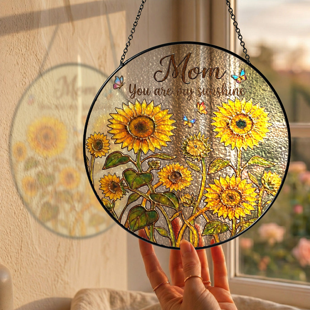 Mom Sunshine Stained Glass Suncatcher