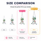 Personalized Hanging Planter Flower Holographic Acrylic Suncatcher