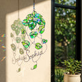 Personalized Monstera Trailing Vine Holographic Acrylic Suncatcher