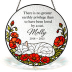 Personalized Cat Memorial Suncatcher