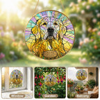 Golden Retriever Memorial Suncatcher gift box packaging