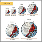 Cardinal Memorial "Your Life Was a Blessing" Stained Glass Suncatcher