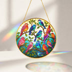 Songbirds Stained Glass Suncatcher