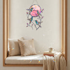 Hummingbird Pink Moon Holographic Acrylic Suncatcher