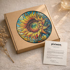 Sunflower Stained Glass Suncatcher