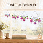 Personalized Pink Fuchsia Flower Holographic Acrylic Suncatcher