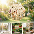 Personalized Wildflower Stained Glass Suncatcher – Remember I Love You