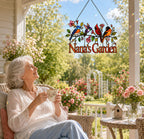 Personalized Nana's Garden Birds Holographic Acrylic Suncatcher