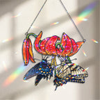 Swallowtail Butterflies & Tiger Lily Holographic Acrylic Suncatcher