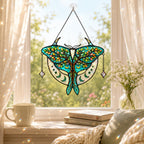 Luna Moth Tree of Life Holographic Acrylic Suncatcher