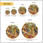 Cats and dogs cottage stained glass suncatcher