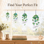 Personalized Monstera Trailing Vine Holographic Acrylic Suncatcher
