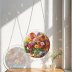 Summer Floral Bouquet Acrylic Puzzle Suncatcher