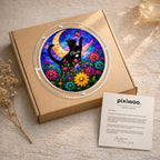 Pixiwoo gift box packaging for the cat memorial puzzle suncatcher