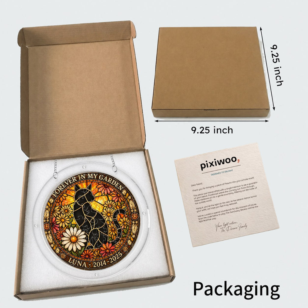 Pixiwoo gift box packaging with 9.25 inch size for the puzzle suncatcher