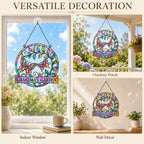 Grandma's Garden Butterfly Holographic Acrylic Suncatcher